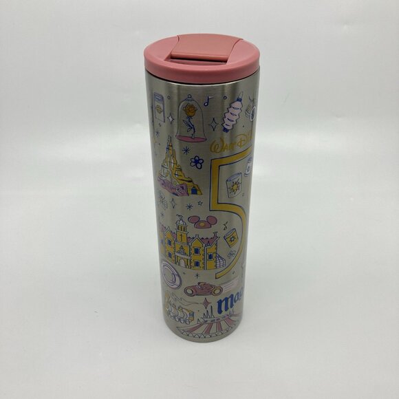 Starbucks 2021 Disney Park Magic Kingdom 50th Anniversary Metal Tumbler Travel - Picture 5 of 9